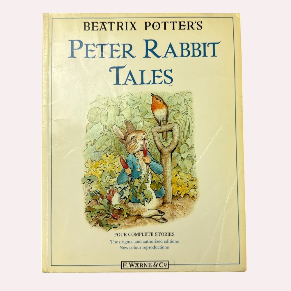 Vintage 1989 Peter Rabbit Tales Four Complete Stories Paperback Old Book